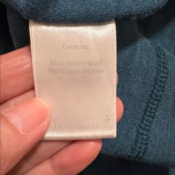 Smartwool Merino Base Layer Long Sleeve Crew Tee Teal Outdoor-Medium - Picture 9 of 10